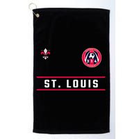 St Louis Gateway Arch Skyline 314 Fleur De Lis Badge Banner Golf Towel