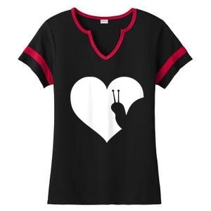 Snail Lover Gift Ladies Halftime Notch Neck Tee