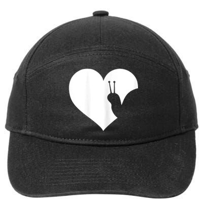 Snail Lover Gift 7-Panel Snapback Hat