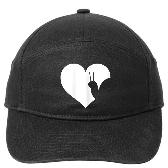 Snail Lover Gift 7-Panel Snapback Hat