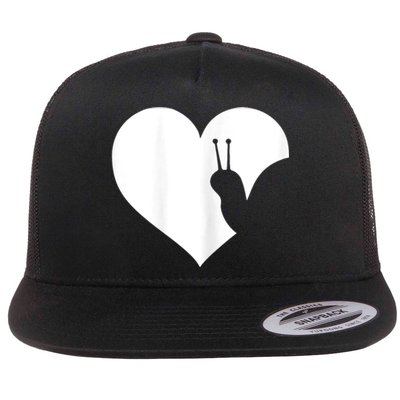 Snail Lover Gift Flat Bill Trucker Hat