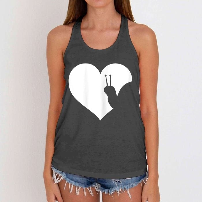 Snail Lover Gift Women's Knotted Racerback Tank