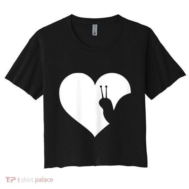 Snail Lover Gift Crop Top