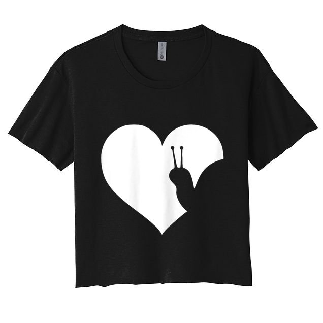Snail Lover Gift Women's Crop Top Tee
