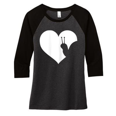 Snail Lover Gift Women's Tri-Blend 3/4-Sleeve Raglan Shirt