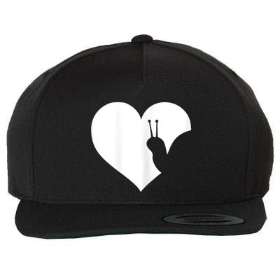 Snail Lover Gift Wool Snapback Cap