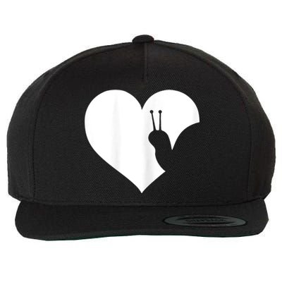 Snail Lover Gift Wool Snapback Cap