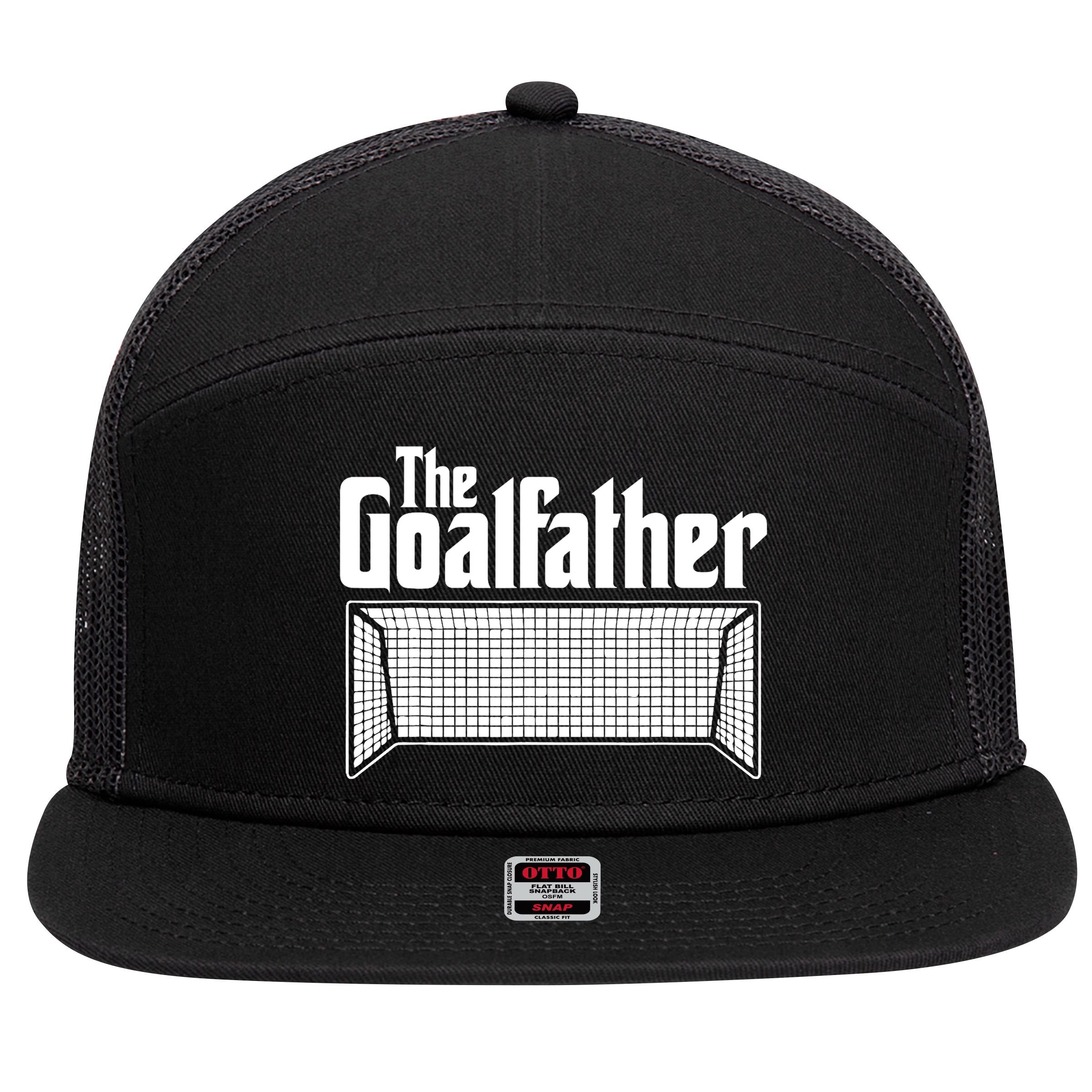 Soccer Lover | Goalkeeper | Goalie | The Goal-Father 7 Panel Mesh Trucker Snapback Hat