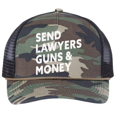 Send Lawyers Guns And Money Retro Rope Trucker Hat Cap