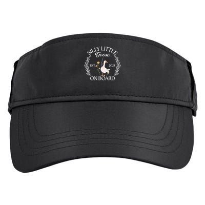 Silly Little Goose On Board EST 2025 Pregnancy Announcement Adult Drive Performance Visor
