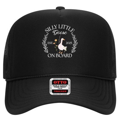 Silly Little Goose On Board EST 2025 Pregnancy Announcement Trucker Hat