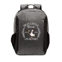 Silly Little Goose On Board EST 2025 Pregnancy Announcement Vector Backpack