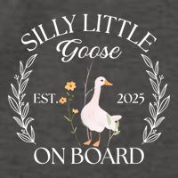 Silly Little Goose On Board EST 2025 Pregnancy Announcement Vector Backpack
