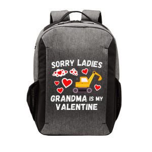 Sorry Ladies Grandma Is My Valentine Days Excavator Vector Backpack