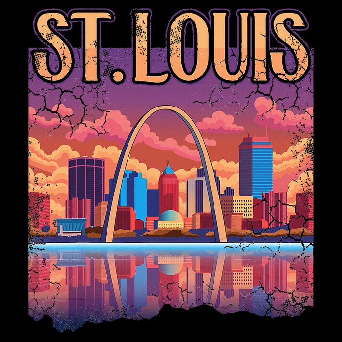 St Louis Gateway Arch Missouri Cityscape Skyline Impact Tech Backpack