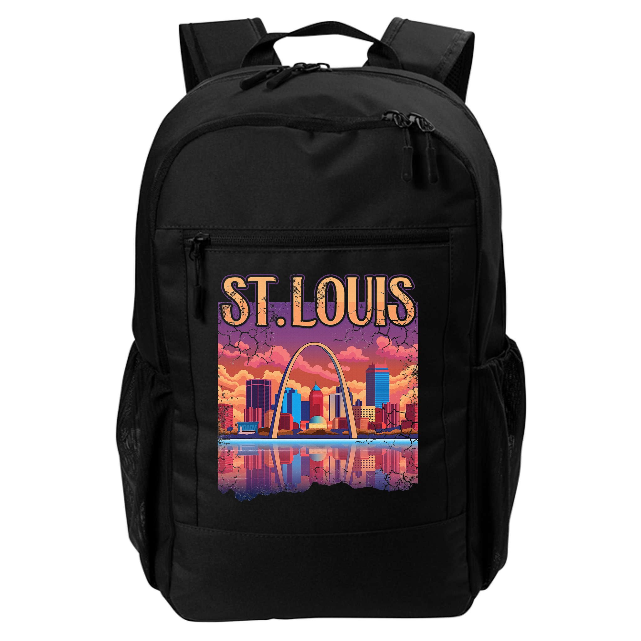 St Louis Gateway Arch Missouri Cityscape Skyline Backpack