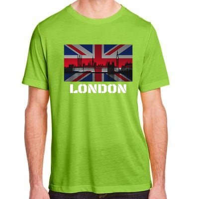 Souvenir London Gift City Vintage Uk Flag British Hoody Adult ChromaSoft Performance T-Shirt