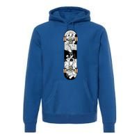 Skateboarding Lovers Graphic Cool Skateboarding Fun Cool Gift Premium Hoodie