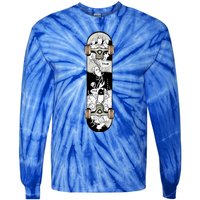 Skateboarding Lovers Graphic Cool Skateboarding Fun Cool Gift Tie-Dye Long Sleeve Shirt