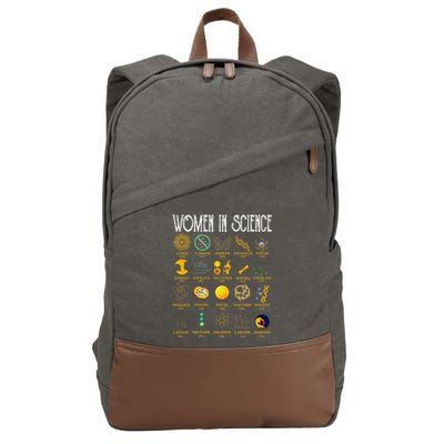 Science Lover Gifts Adult Women In Science Scientist Idea Cotton Canvas Backpack