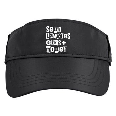 Send Lawyers Guns And Money Adult Drive Performance Visor