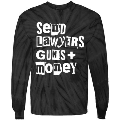 Send Lawyers Guns And Money Tie-Dye Long Sleeve Shirt