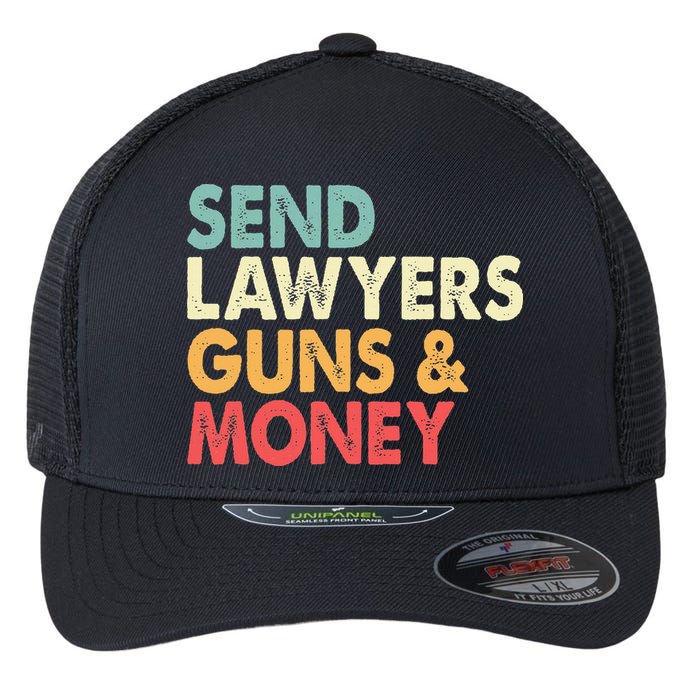 Send Lawyers Guns And Money Flexfit Unipanel Trucker Cap