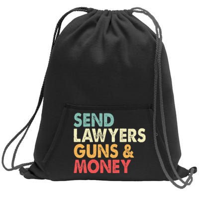 Send Lawyers Guns And Money Sweatshirt Cinch Pack Bag