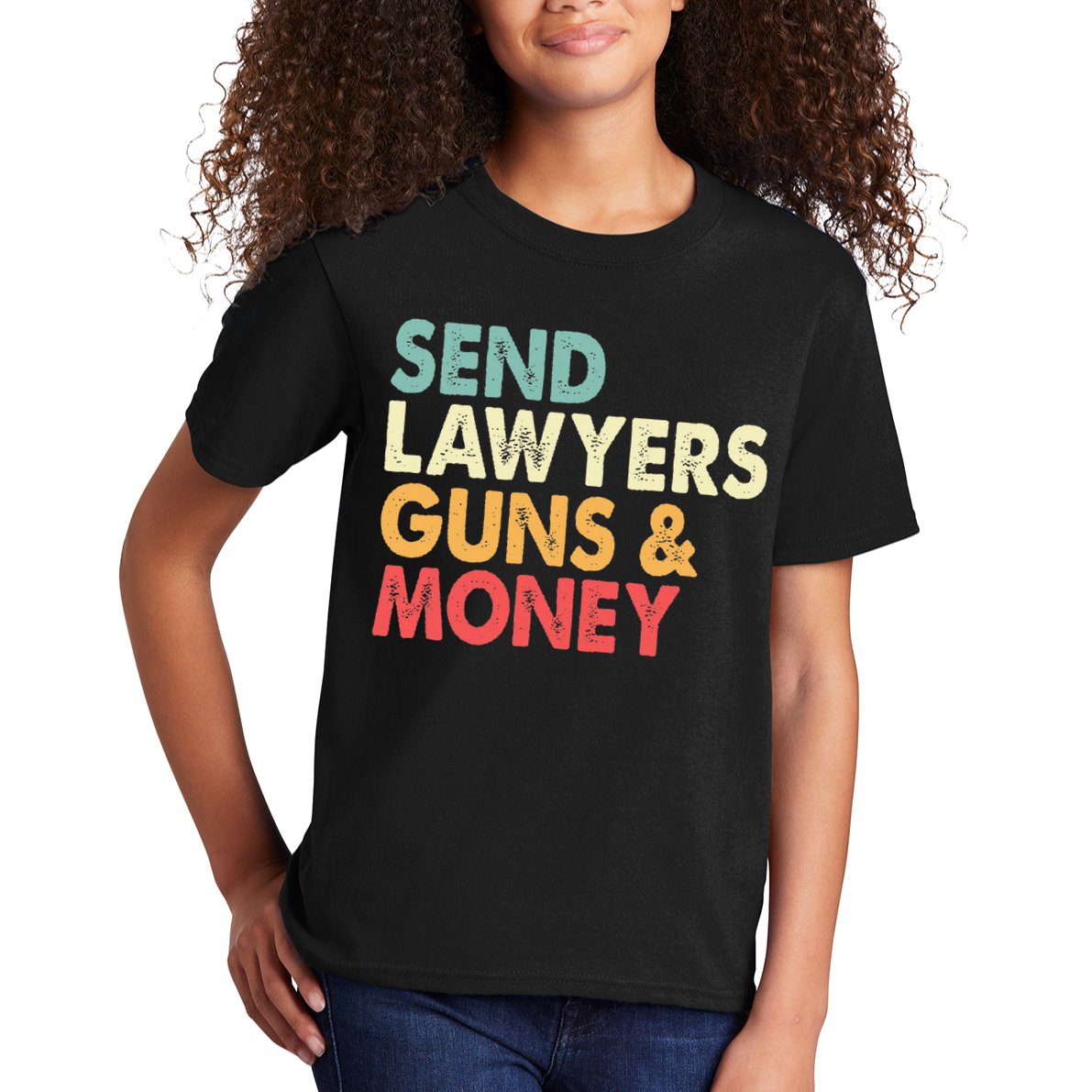 Send Lawyers Guns And Money Kids T-Shirt