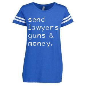 Send Lawyers Guns And Money Funny Meme Outlaw Friends Legal Enza Ladies Jersey Football T-Shirt