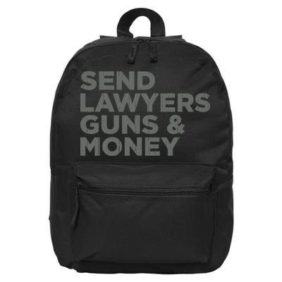 Send Lawyers Guns Money Gift 16 in Basic Backpack