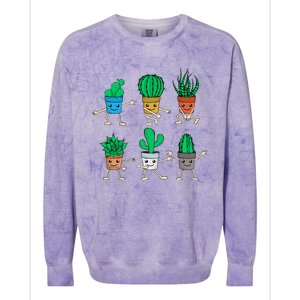 Succulent Lover Gardener Plant Lover Women Gardening Cactus Colorblast Crewneck Sweatshirt