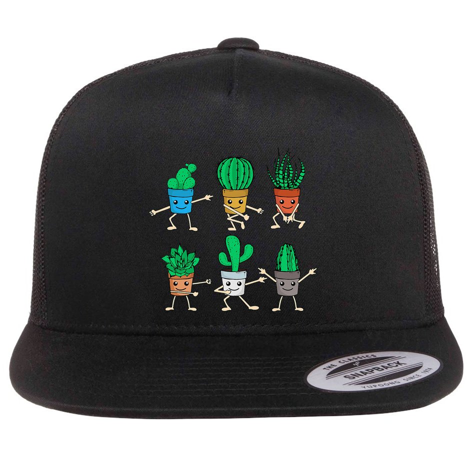 Succulent Lover Gardener Plant Lover Women Gardening Cactus Flat Bill Trucker Hat