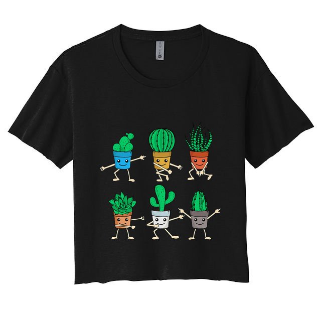 Succulent Lover Gardener Plant Lover Women Gardening Cactus Crop Top