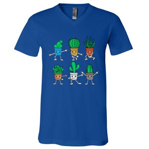 Succulent Lover Gardener Plant Lover Women Gardening Cactus V-Neck T-Shirt