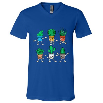 Succulent Lover Gardener Plant Lover Women Gardening Cactus V-Neck T-Shirt