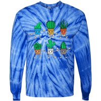 Succulent Lover Gardener Plant Lover Women Gardening Cactus Tie-Dye Long Sleeve Shirt