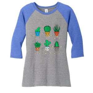 Succulent Lover Gardener Plant Lover Women Gardening Cactus Women's Tri-Blend 3/4-Sleeve Raglan Shirt