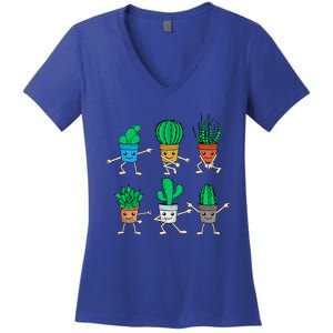 Succulent Lover Gardener Plant Lover Women Gardening Cactus Women's V-Neck T-Shirt