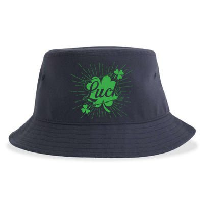 Shamrock Luck Green St Patricks Day Sustainable Bucket Hat