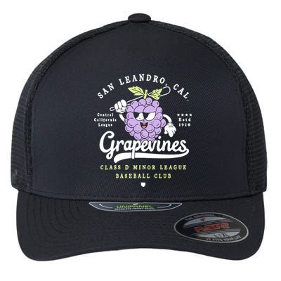 San Leandro Grapevines California Vintage Defunct Baseball Teams Flexfit Unipanel Trucker Cap