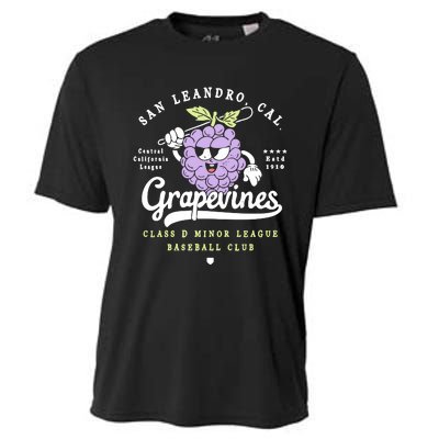 San Leandro Grapevines California Vintage Defunct Baseball Teams Cooling Performance Crew T-Shirt