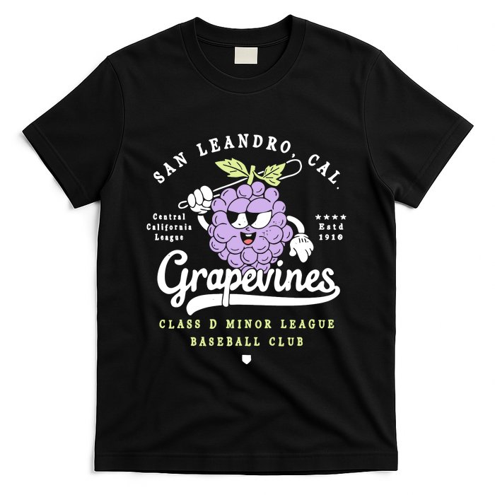 San Leandro Grapevines California Vintage Defunct Baseball Teams T-Shirt