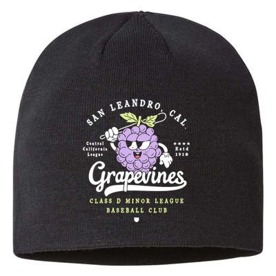 San Leandro Grapevines California Vintage Defunct Baseball Teams Sustainable Beanie