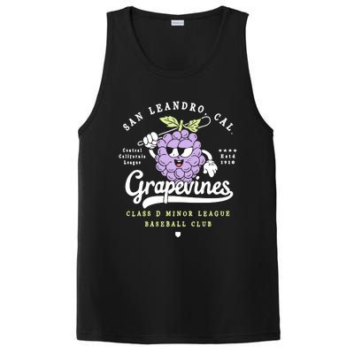 San Leandro Grapevines California Vintage Defunct Baseball Teams PosiCharge Competitor Tank