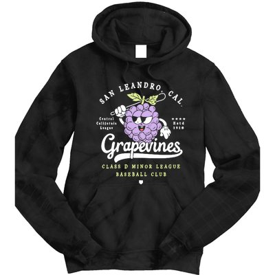 San Leandro Grapevines California Vintage Defunct Baseball Teams Tie Dye Hoodie