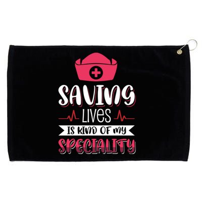 Saving Lives Gift Grommeted Golf Towel