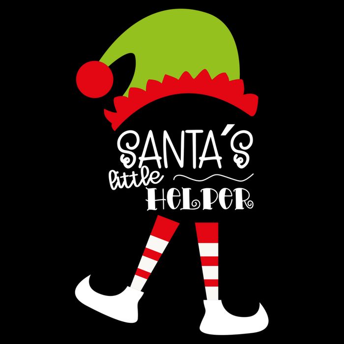 Santas Little Helper Elf Holiday USA-Made Doggie Bandana