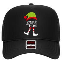 Santas Little Helper Elf Holiday High Crown Mesh Back Trucker Hat