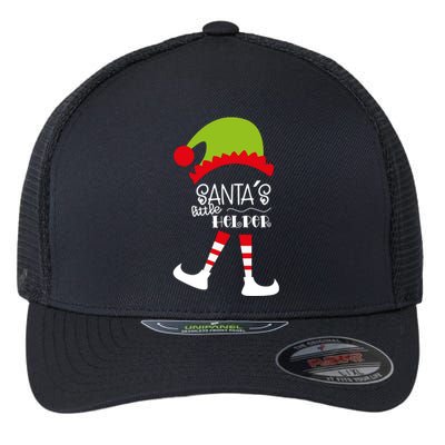 Santas Little Helper Elf Holiday Flexfit Unipanel Trucker Cap